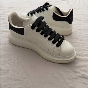 Alexander McQueen White and Black Sneakers